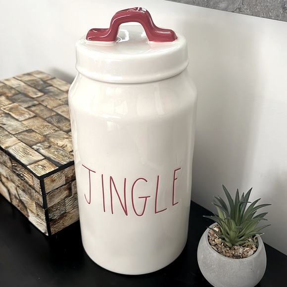 NEW Rae Dunn JINGLE Ceramic Large Canister - Picture 7 of 8